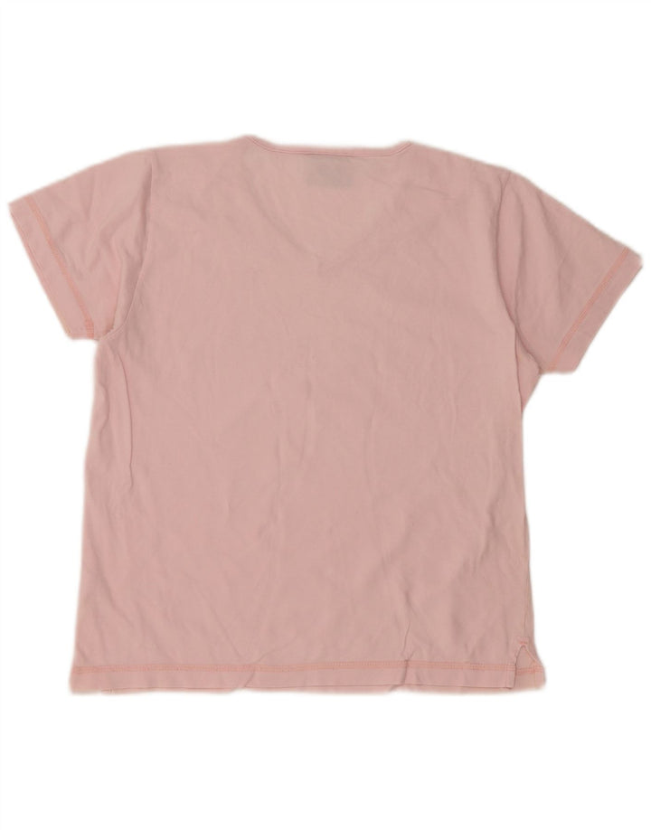 CHAMPION Damen Grafik-T-Shirt-Oberteil UK 10 Small Pink
