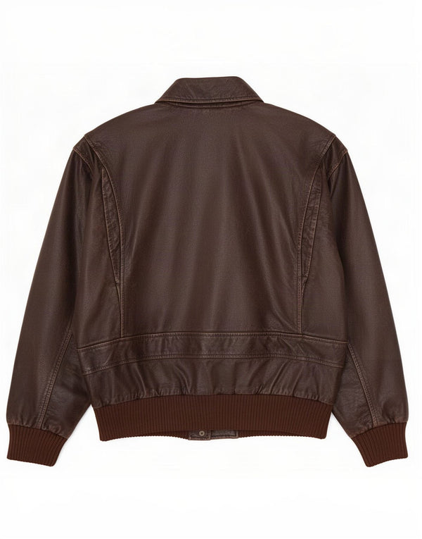 U.S. Air Force Herren Militärlederjacke UK 42 XL Braun