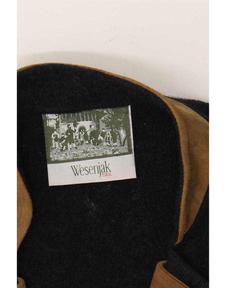 Wesenjak Herren-Blazer mit 4 Knöpfen, UK 40, Größe L, Marineblau, Farbblock