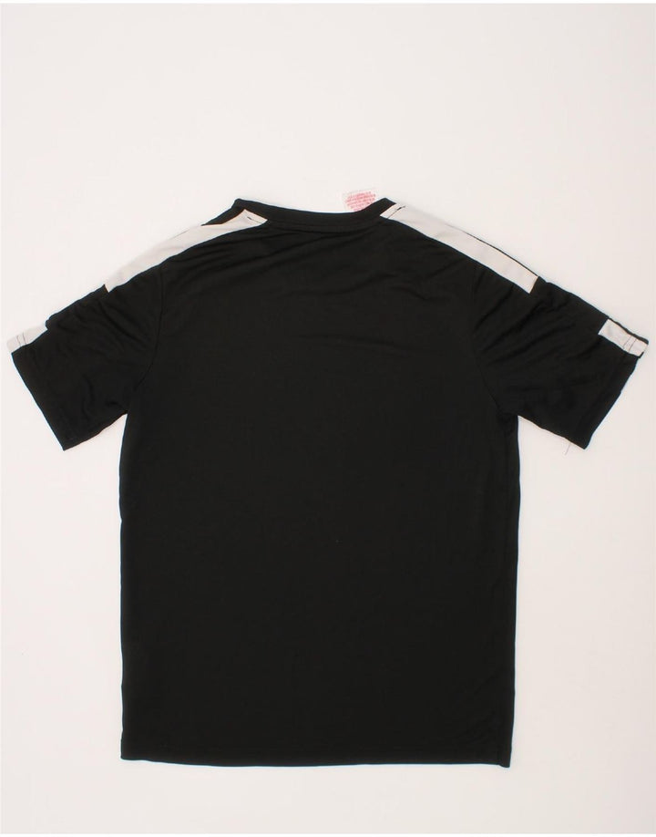 ADIDAS Boys Graphic T-Shirt Top 11-12 Years  Black Polyester Vintage Adidas and Second-Hand Adidas from Messina Hembry 