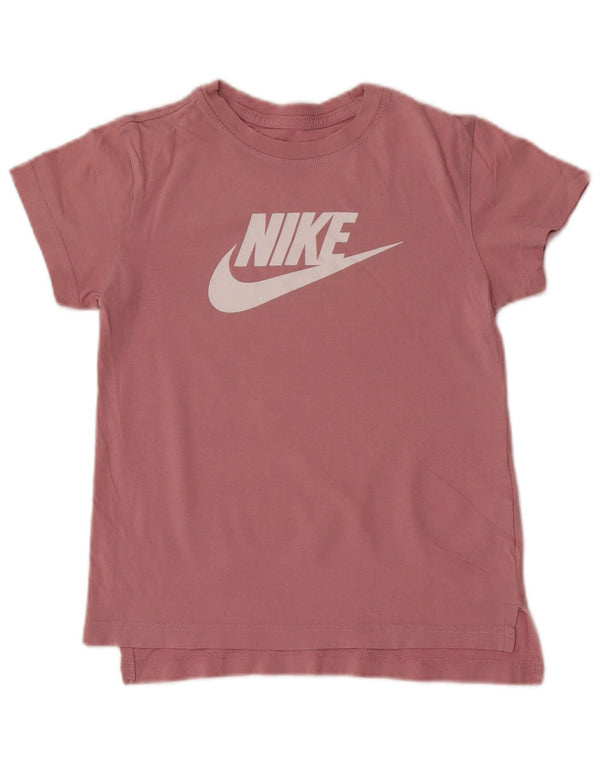 Nike Mädchen-T-Shirt mit Grafik, mittelrosa, Baumwolle, 10–11 Jahre
