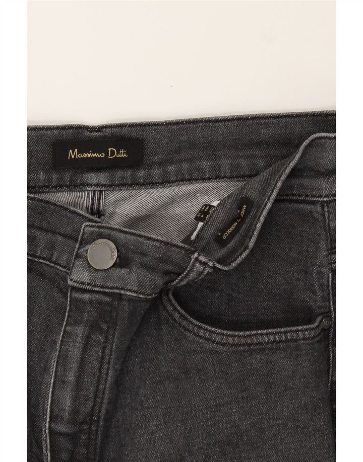 MASSIMO DUTTI Womens Cropped Jeans US 8 Medium W28 L25 Grey Vintage Massimo Dutti and Second-Hand Massimo Dutti from Messina Hembry 