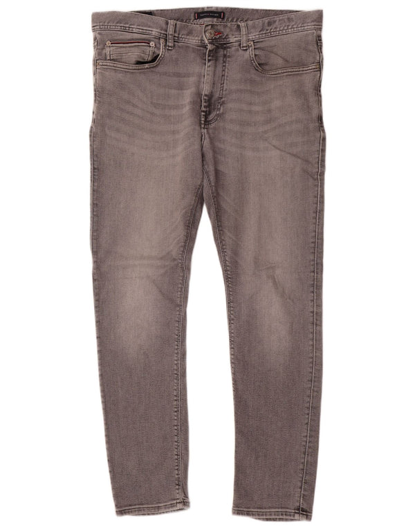 TOMMY HILFIGER Herren Layton Skinny Jeans W36 L30 Graue Baumwolle
