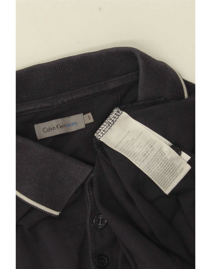 Calvin Klein Herren-Poloshirt, klein, marineblau, Baumwolle
