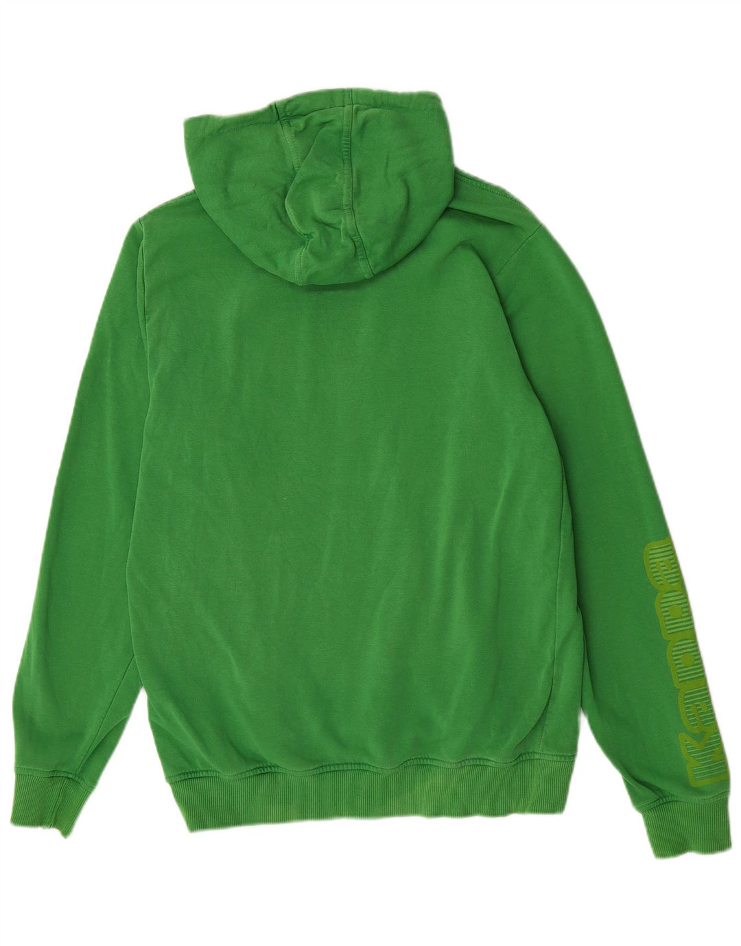 Kappa Herren Graphic Hoodie Pullover Mittelgrüne Baumwolle