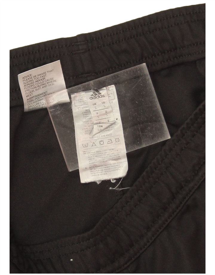Adidas Damen Trainingshose UK 8 Small Schwarz Polyester