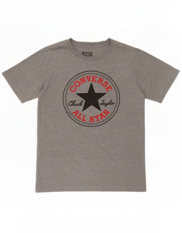 Converse Jungen Chuck Taylor Graphic T-Shirt Top 10–11 Jahre Mittelgrau