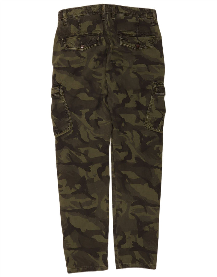 Forex Herren Slim Cargohose W32 L32 Khaki Camouflage