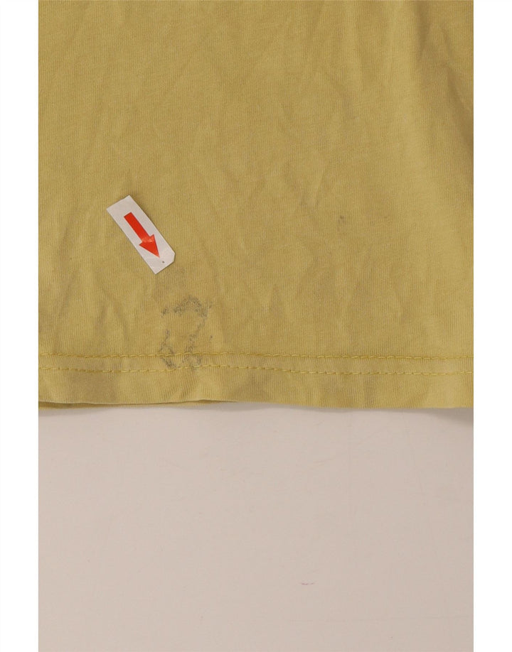 Volcom Herren Grafik-T-Shirt-Oberteil aus mittelgelber Baumwolle