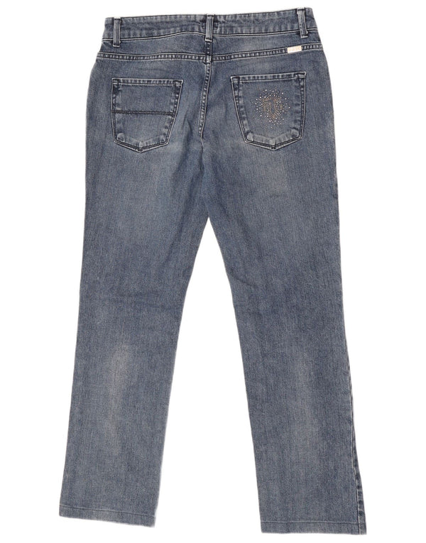 Trussardi Damen Straight Jeans W29 L29 Blaue Baumwolle