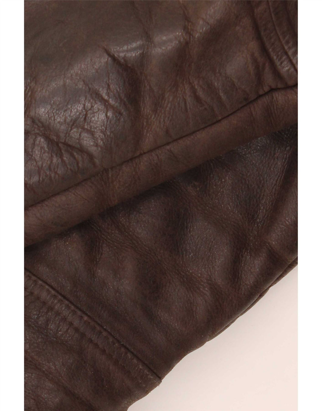 Vintage Herren Sherpa Lederjacke UK 40 Large Braun