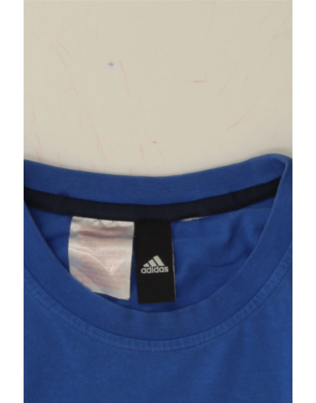 ADIDAS Mens Graphic T-Shirt Top Medium Blue Cotton Vintage Adidas and Second-Hand Adidas from Messina Hembry 