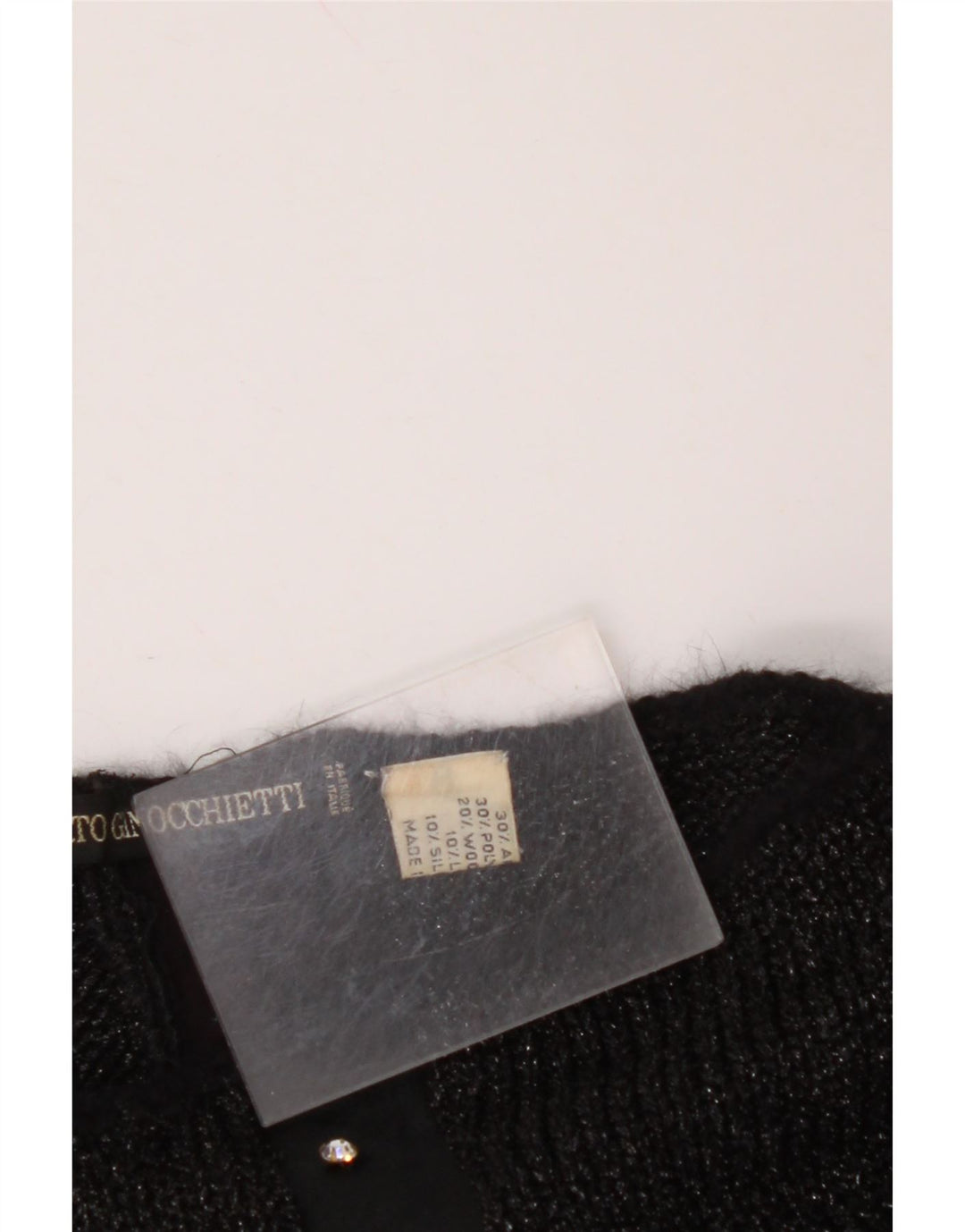 UMBERTO GINOCCHIETTI Damen Pullover mit U-Boot-Ausschnitt UK 18 XL Schwarz