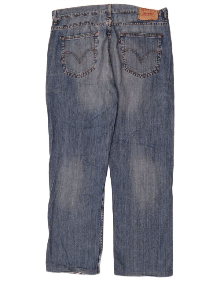 Levi's Herren 752 Straight Jeans W36 L31 Blaue Baumwolle