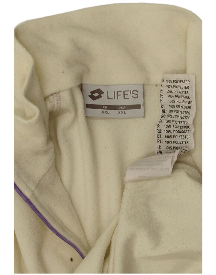 Lotto Damen-Fleecepullover mit Reißverschluss am Hals, UK 20 2XL, gelbes Polyester