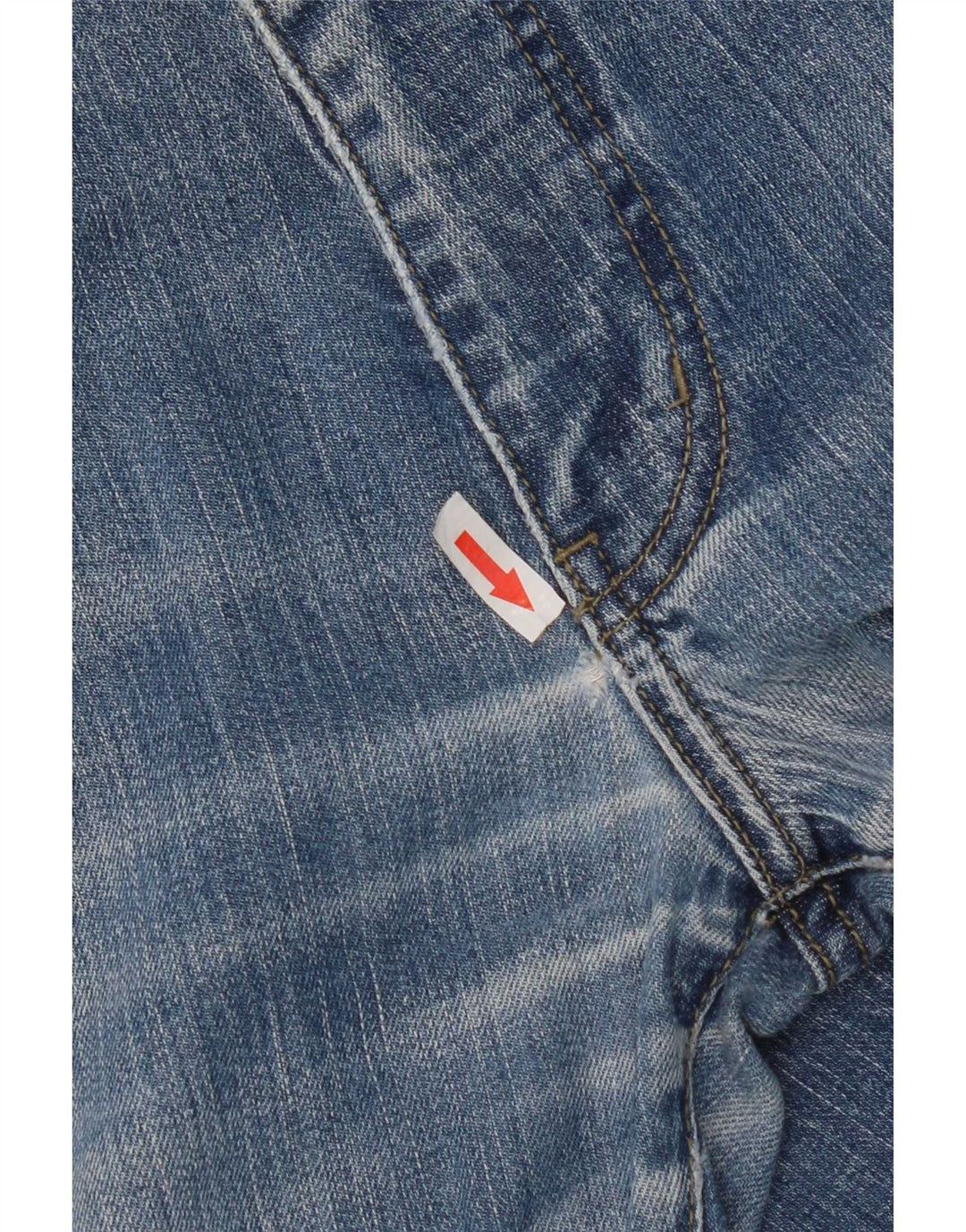 Armani Herren Straight Jeans W32 L31 Blaue Baumwolle
