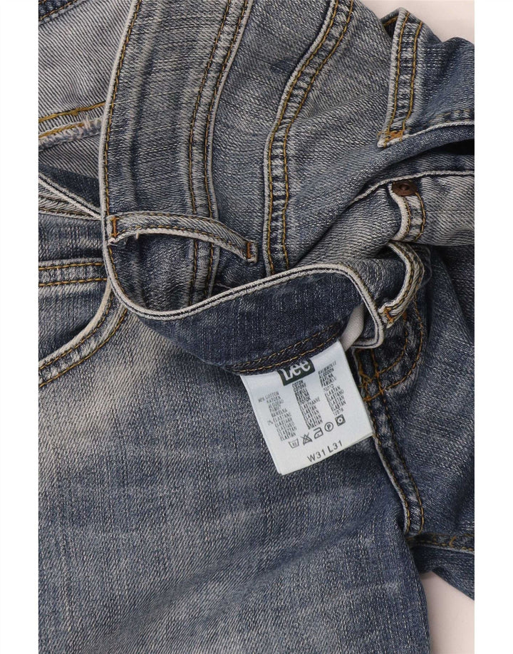 Lee Damen Bootcut-Jeans W31 L31 Blaue Baumwolle