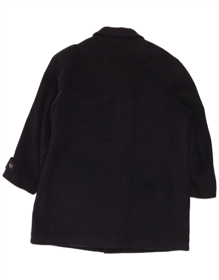 Rehbochloden Herrenmantel EU 58 4XL Marineblaue Wolle