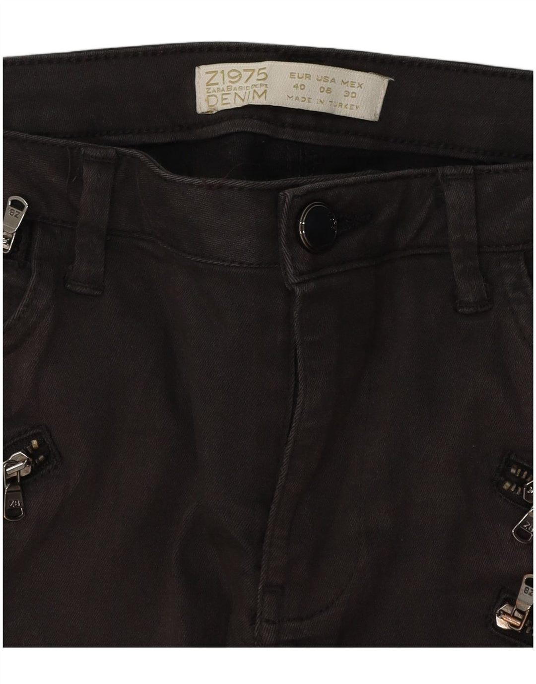 Zara Damen Skinny Jeans EU 40 Medium W30 L29 Grau