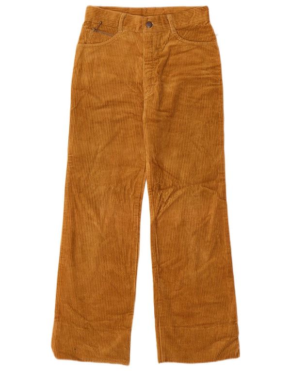 Vintage Damen Cordhose mit weitem Bein W28 L28 Beige Baumwolle