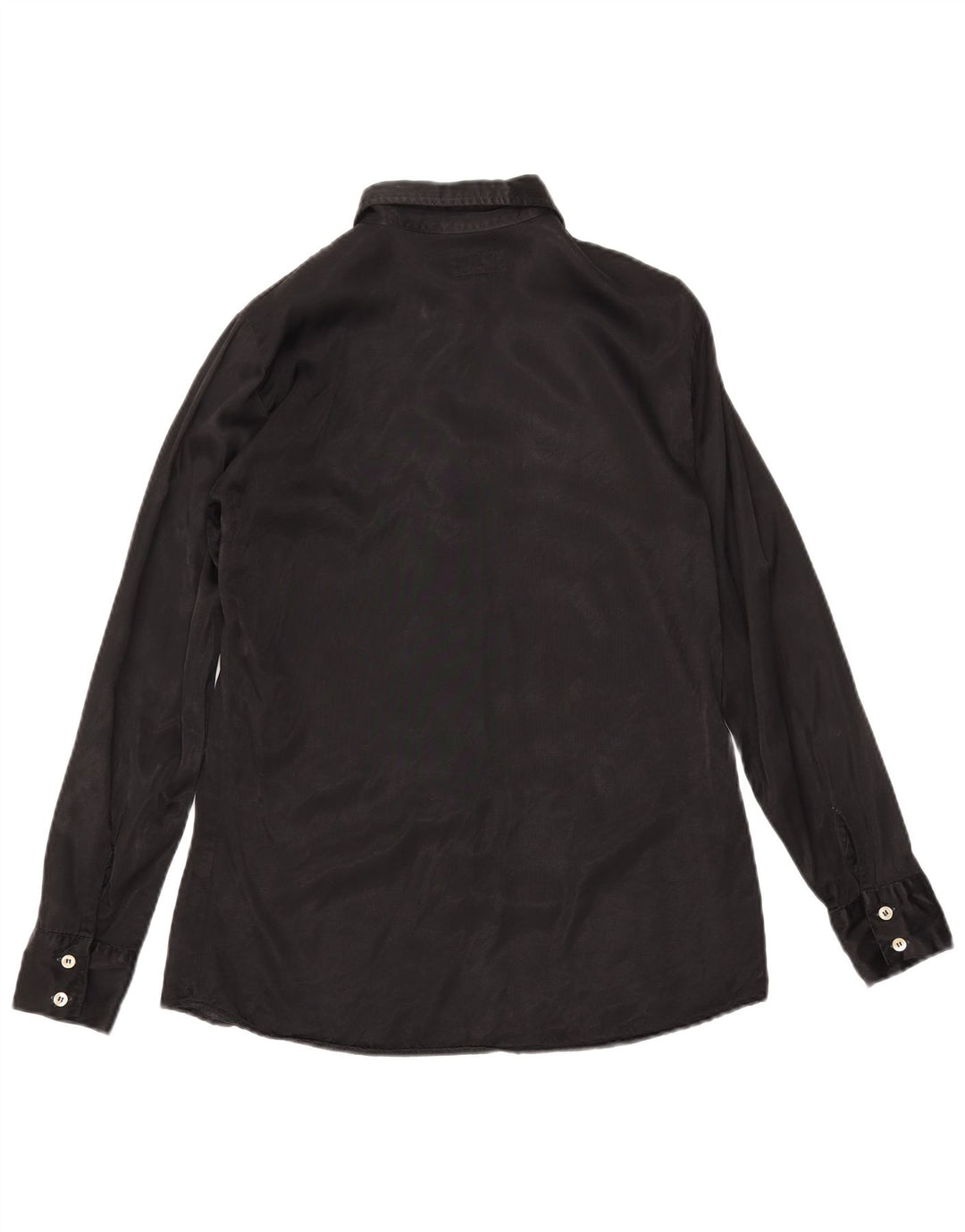 REPLAY Damen-Hemd UK 14 Mittelschwarze Viskose