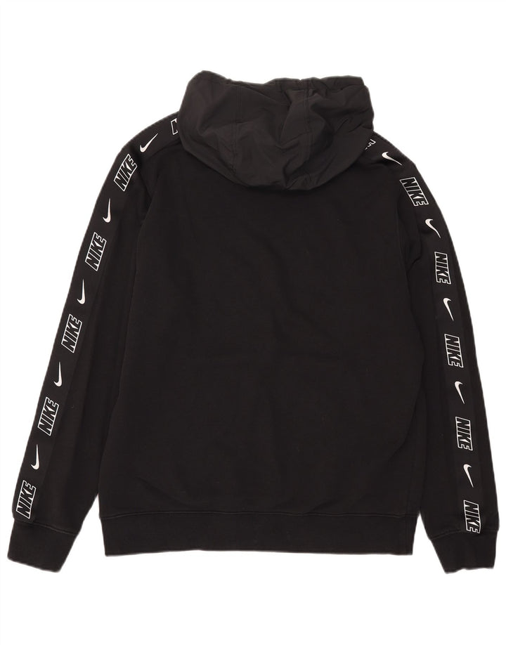 Nike Herren-Kapuzenpullover mit Grafik, mittelschwarz, Baumwolle