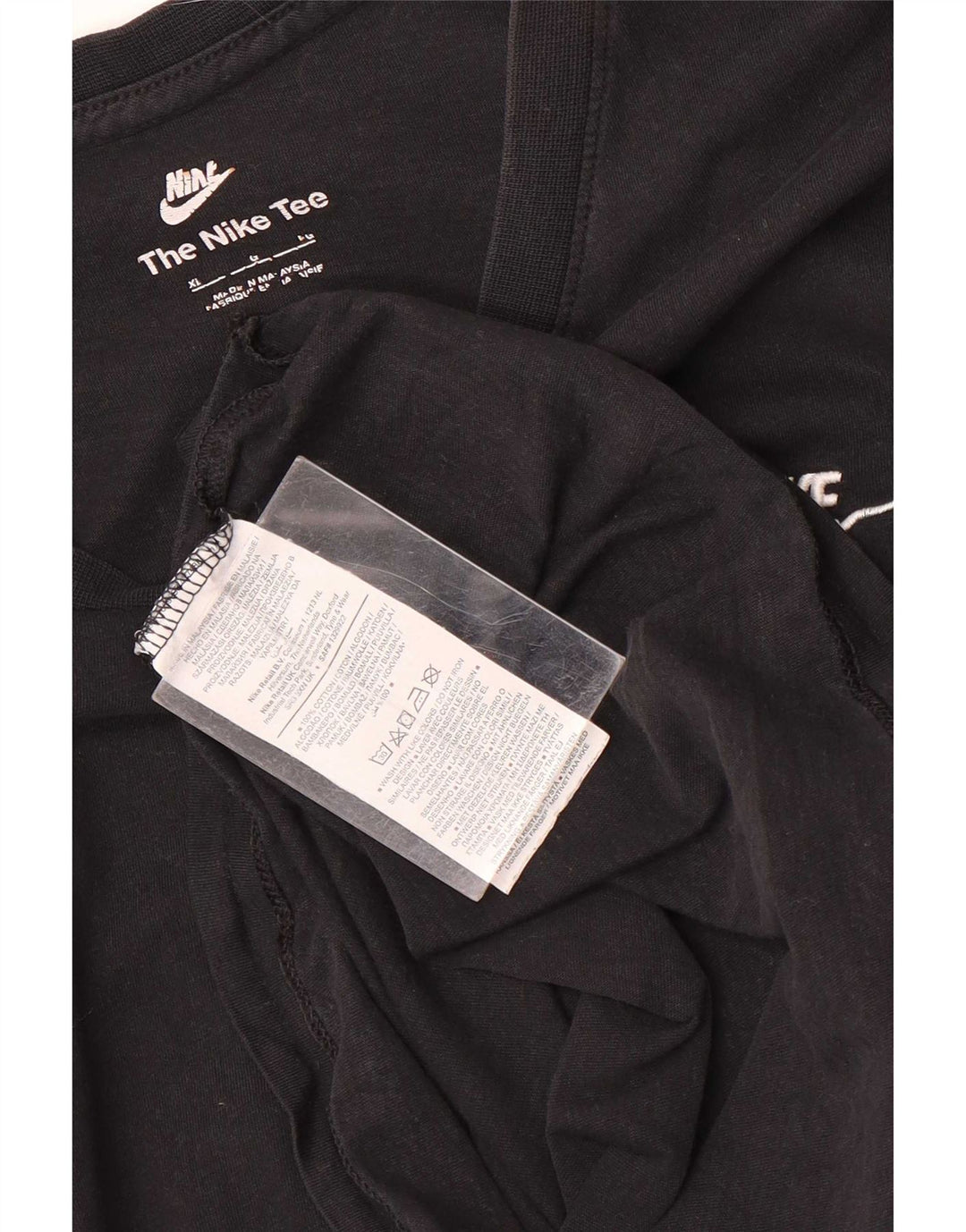 Nike Herren T-Shirt Top XL Schwarz Baumwolle