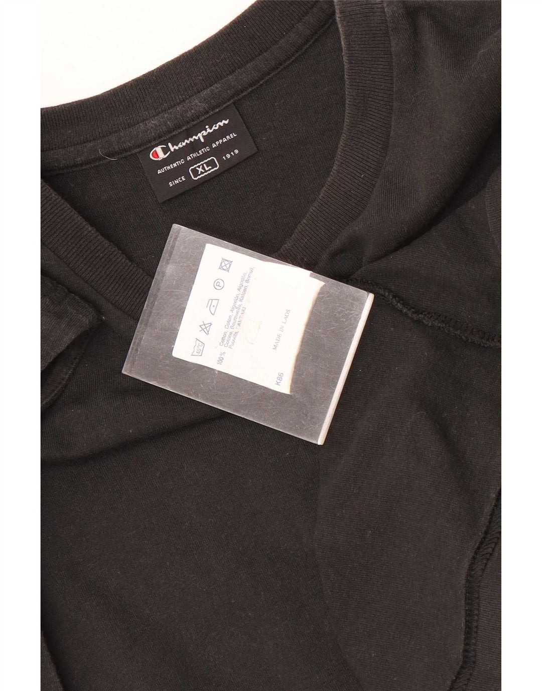 Champion Herren-Weste-Top XL aus schwarzer Baumwolle
