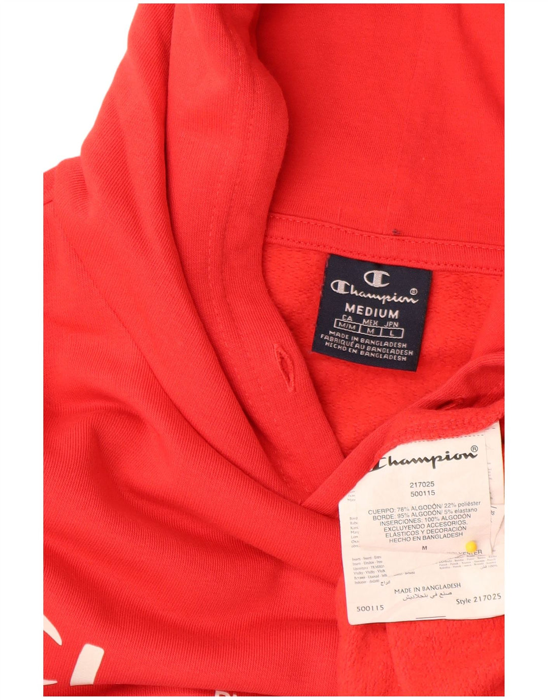 Champion Herren-Kapuzenpullover mit Grafik, mittelrote Baumwolle