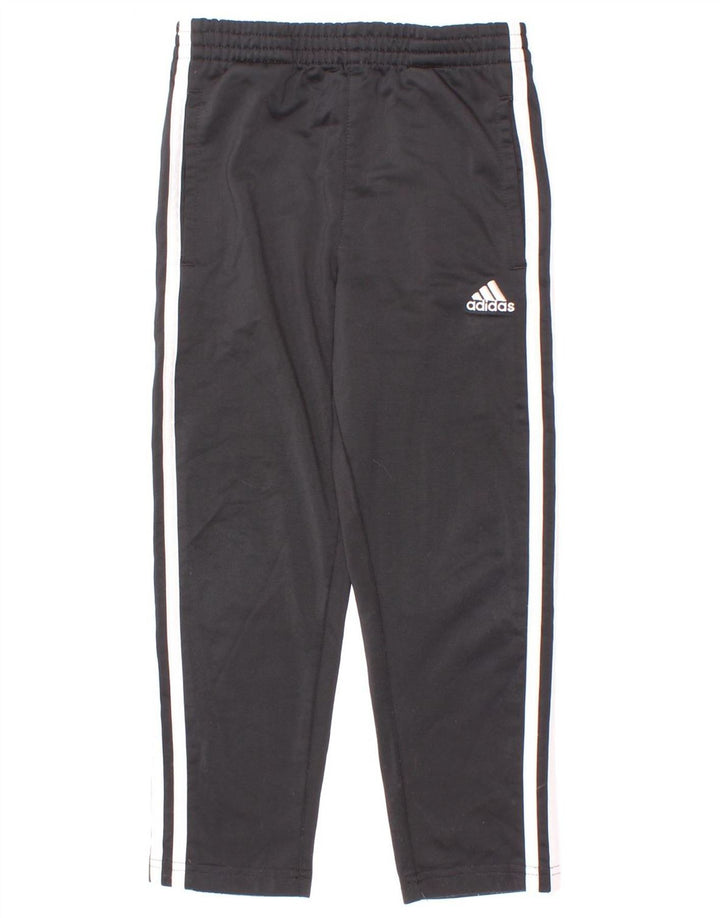 Adidas Trainingshose für Jungen, 5–6 Jahre, schwarzes Polyester