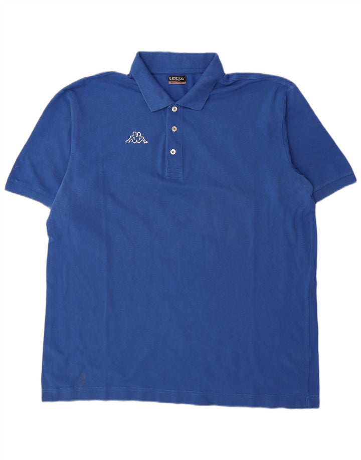 Kappa Herren Poloshirt 3XL Blau Baumwolle
