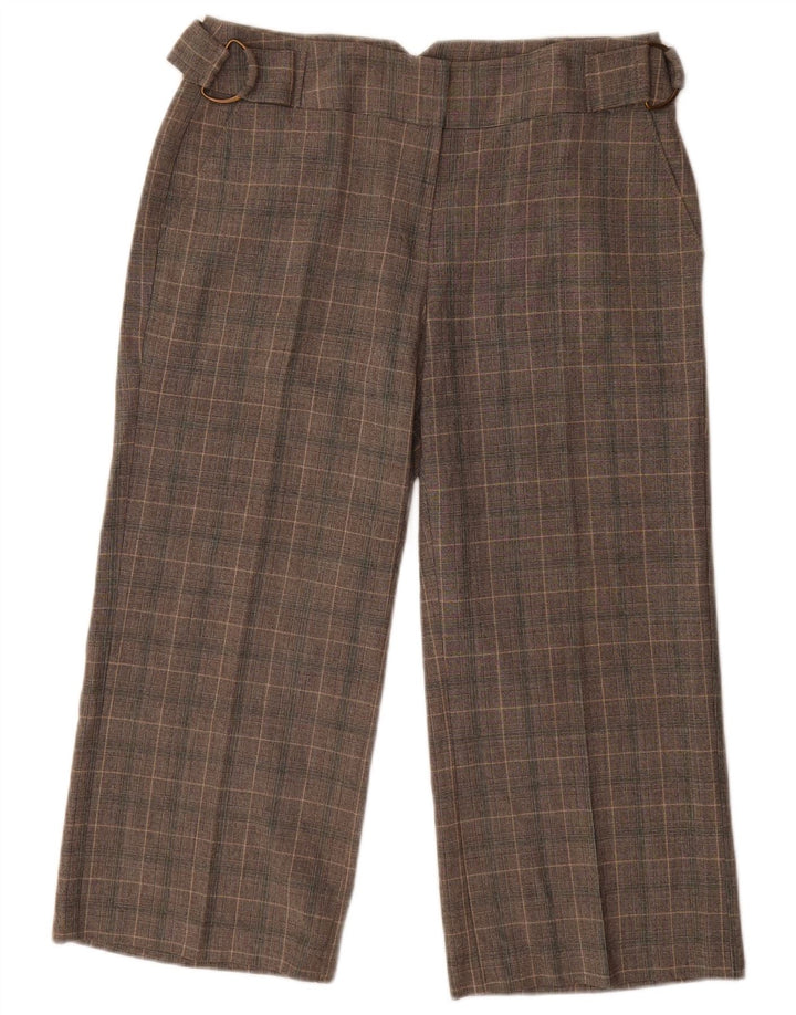 Marks & Spencer Damen Caprihose UK 12 Medium W30 L23 Grau kariert