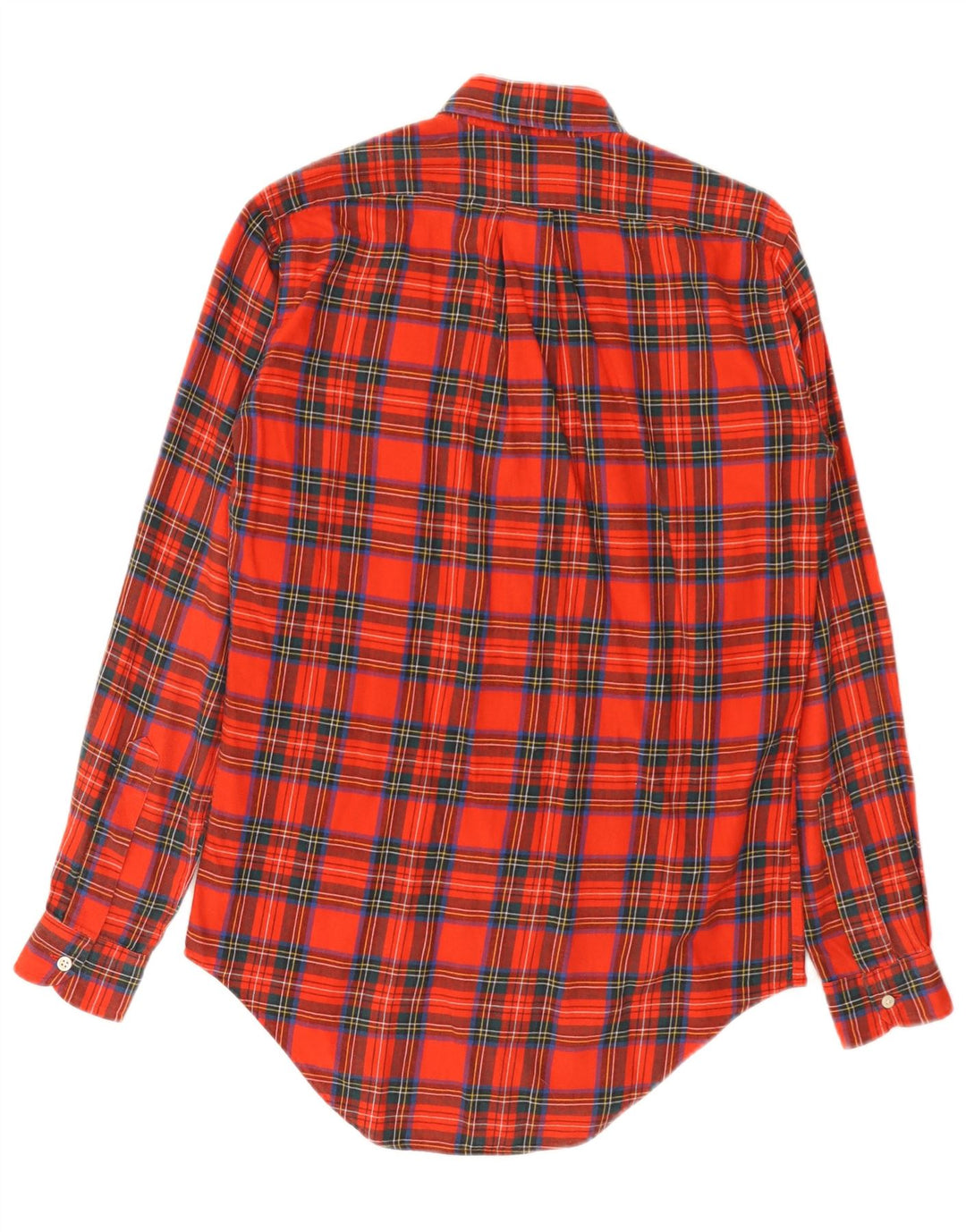 Alberto Aspesi Herren-Flanellhemd XS, rot kariert, Baumwolle
