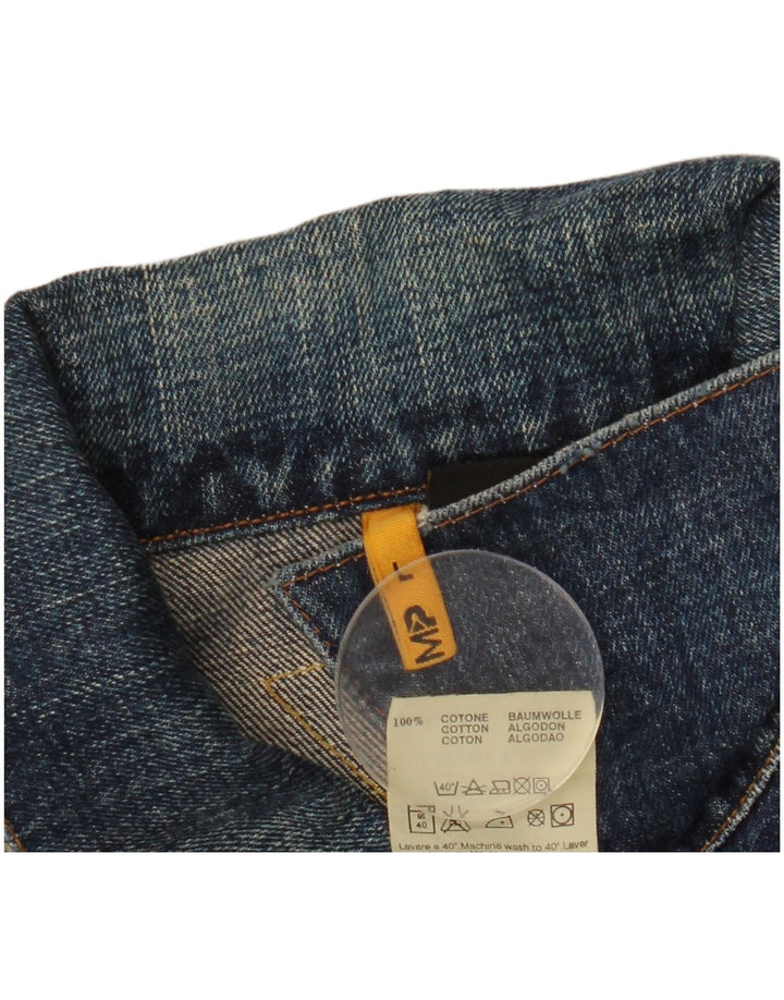 Meltin' Pot Herren-Jeansjacke, große blaue Baumwolle