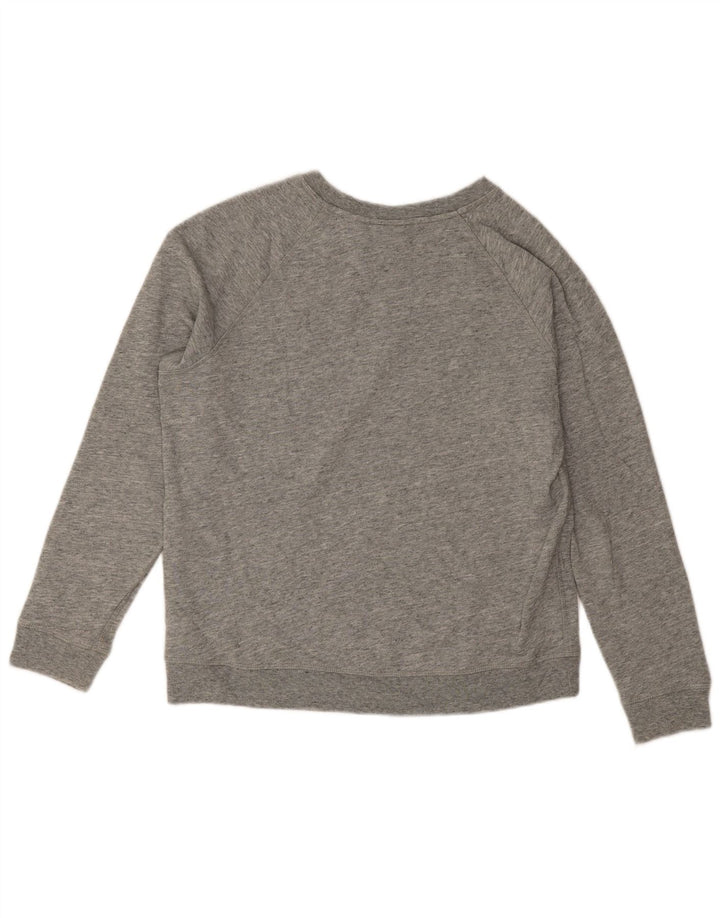 Levi's Damen Grafik-Sweatshirt-Pullover UK 16 Large Graue Baumwolle