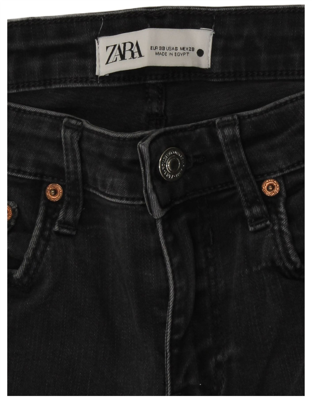 Zara Damen Skinny Jeans EU 38 Small W28 L26 Grau