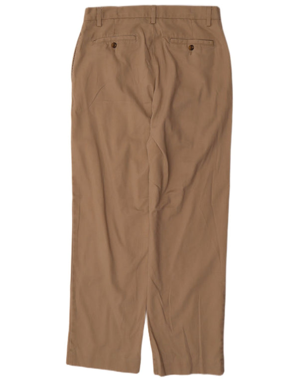 IZOD Herren gerade Chinohose W35 L34 Beige Baumwolle