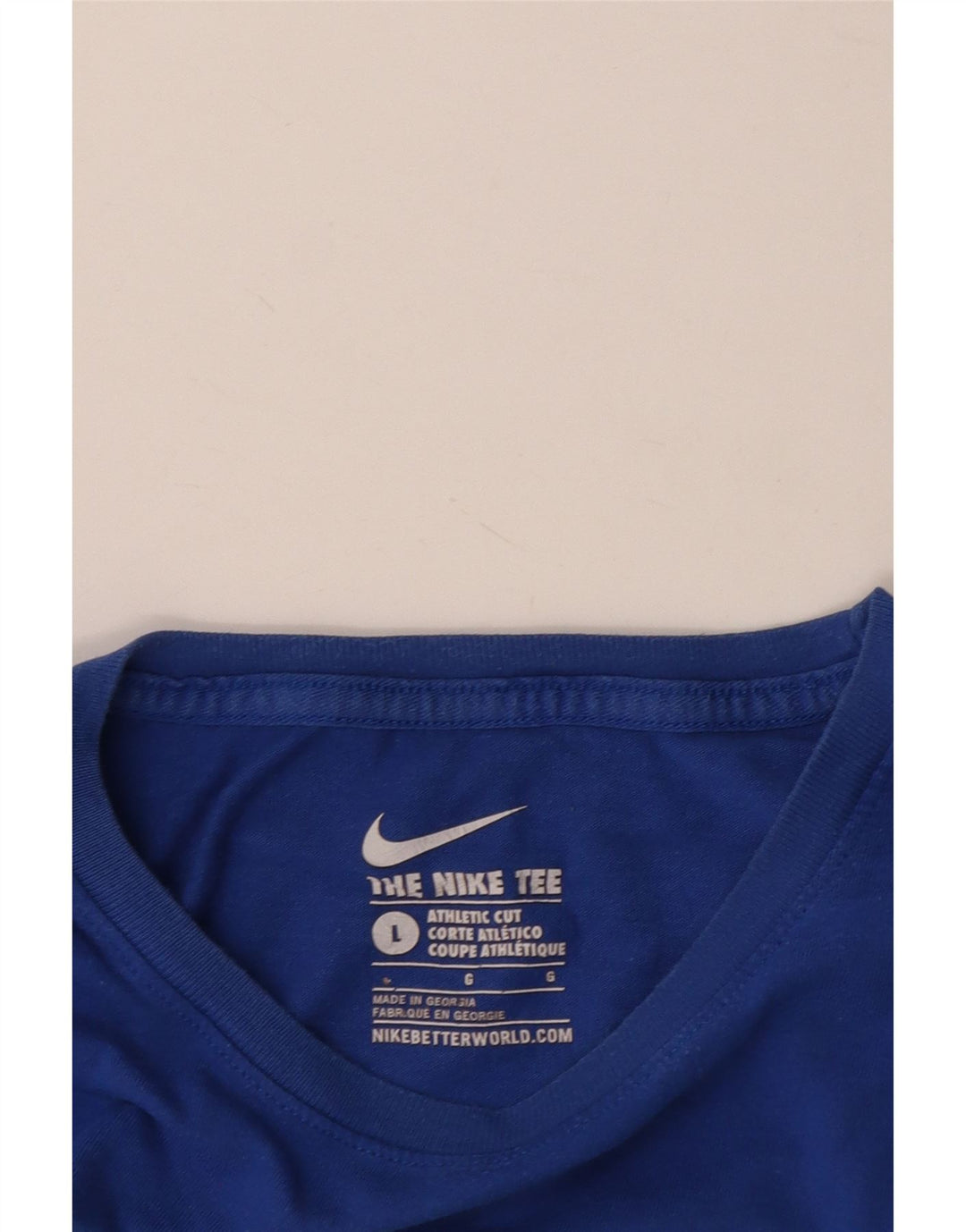 NIKE Herren-T-Shirt mit sportlichem Schnitt und Grafik, Größe L, Blau