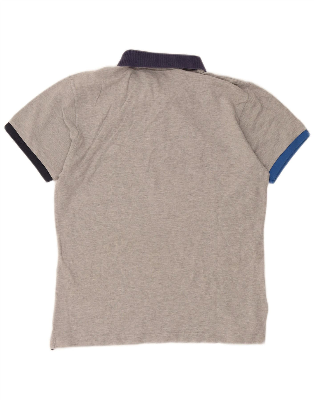 North Sails Herren-Poloshirt, große graue Colourblock-Baumwolle