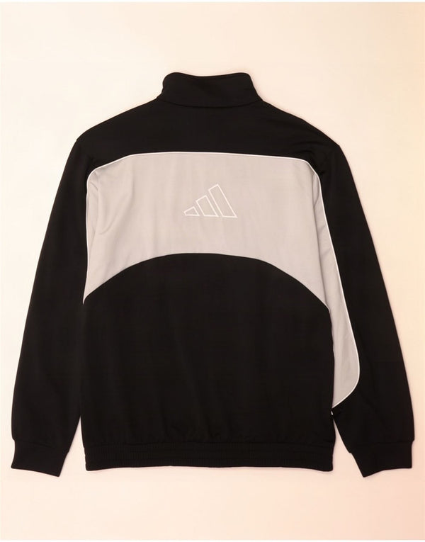 Adidas Herren-Trainingsanzugoberteil mit Grafik, UK, Größe 44/46, Größe L, Schwarz, Farbblock