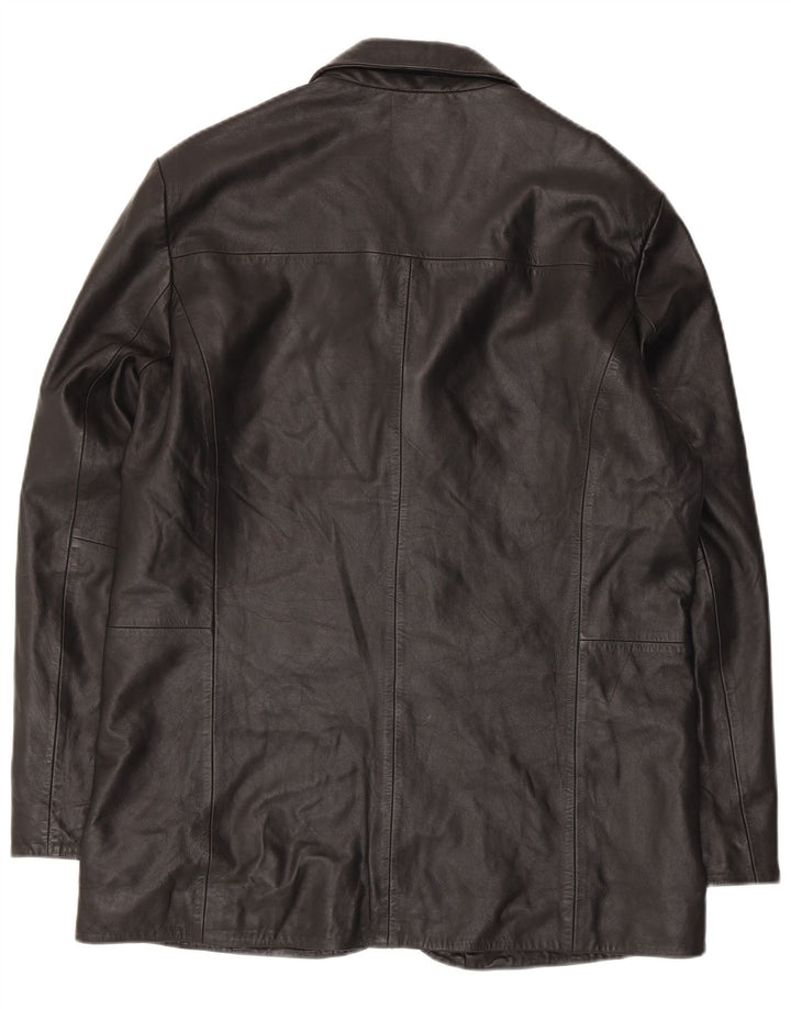 LLD Herren Lederjacke UK 38 Mittelschwarzes Leder