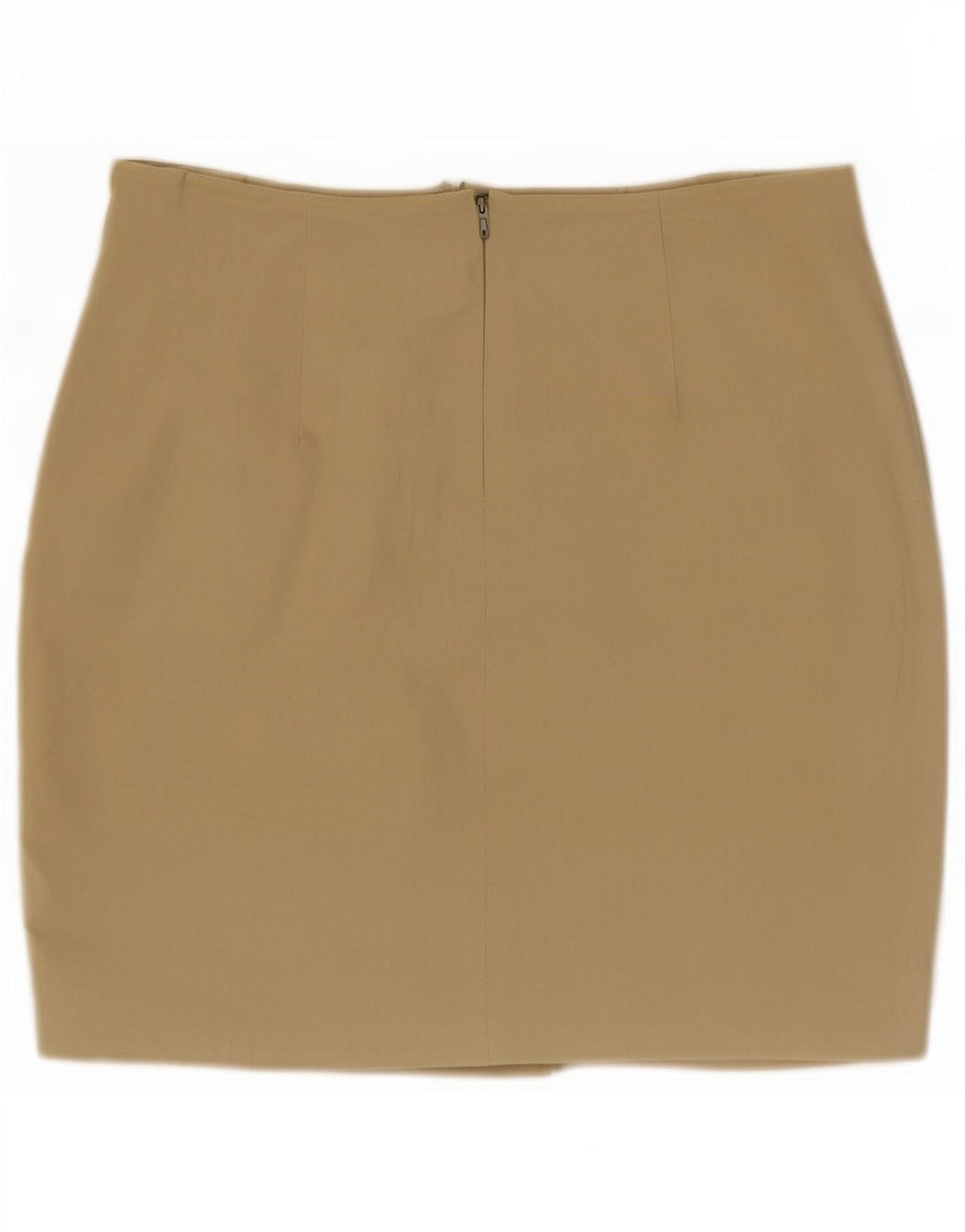 Zara Damen Minirock Small W26 Khaki Baumwolle