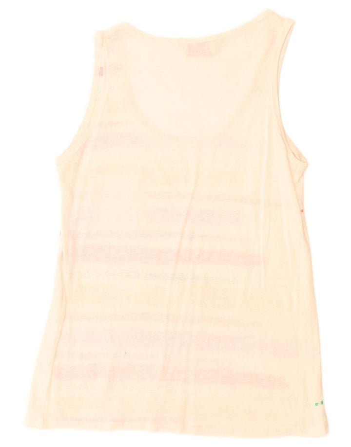Zara Damen Weste Top UK 12 Medium Mehrfarbig gestreift