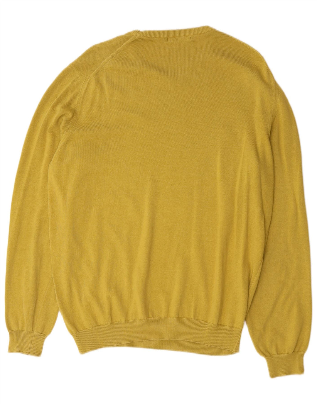 Massimo Dutti Herren-Pullover mit U-Boot-Ausschnitt, 2XL, Gelb