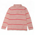 Crew Clothing Damen-Sweatshirt-Pullover UK 12 Mittelrosa gestreift
