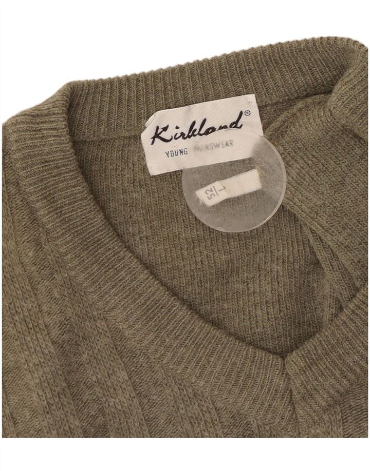 KIRKLAND Herren Weste Tank Top IT 52 Large Khaki Colourblock