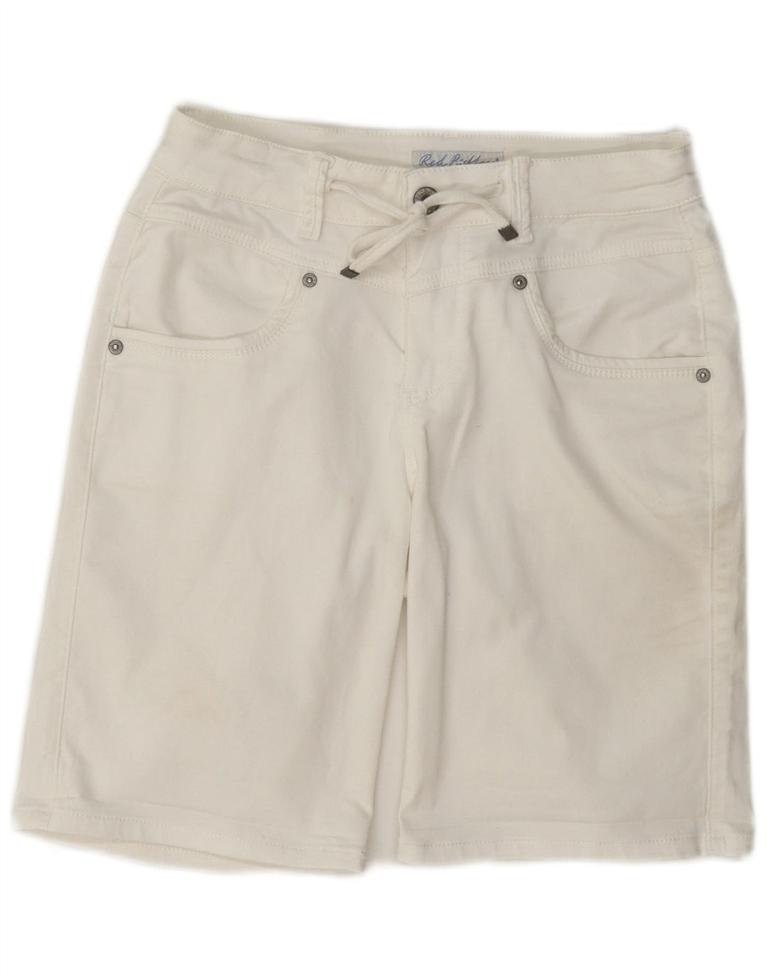 Red Button Womens Casual Shorts EU 36 Small W27 Weiße Baumwolle