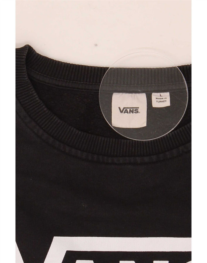 Vans Herren-Sweatshirt mit Grafik, Größe L, Schwarz