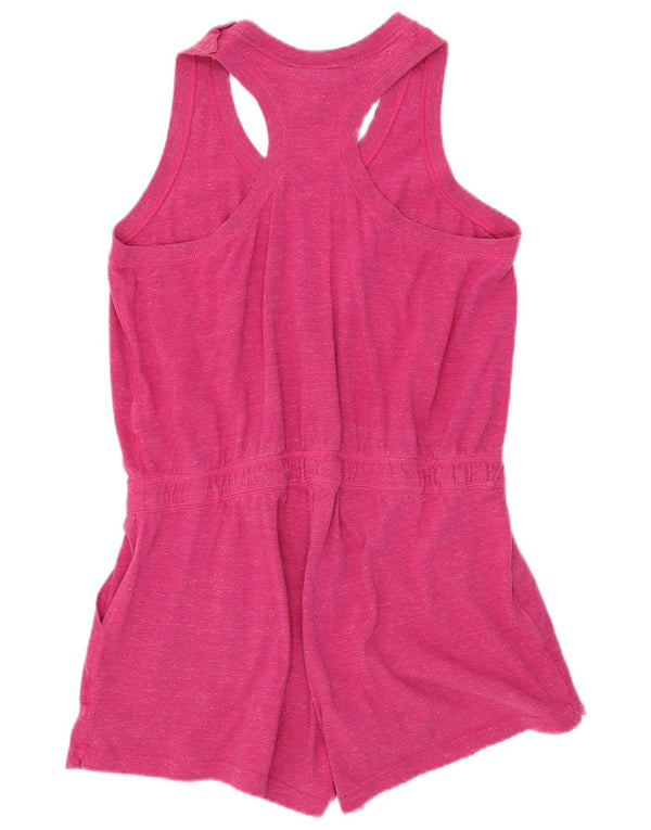 Nike Damen Ärmelloser Playsuit UK 16 Large Rosa Baumwolle