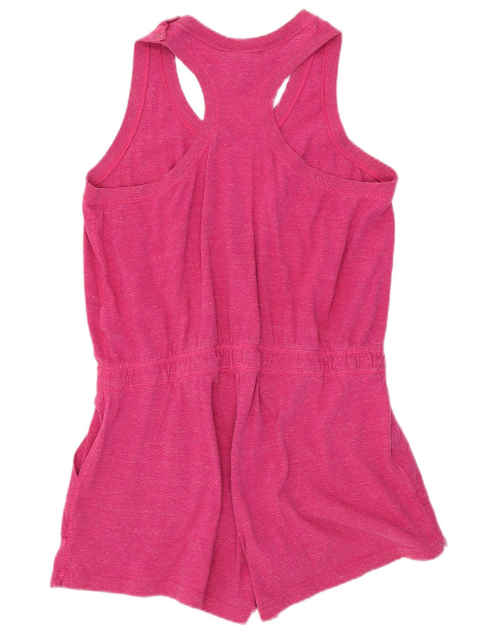 Nike Damen Ärmelloser Playsuit UK 16 Large Rosa Baumwolle